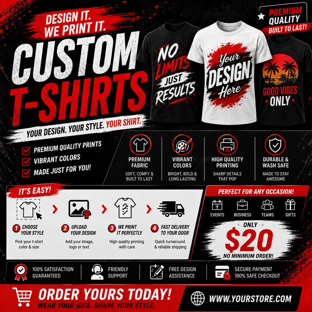 Custom T-Shirt – Personalized Custom Printed Shirt Main image