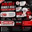 Ultimate Print Bundle – 500 Business Cards + 1,000 Full-Color Flyers + 12 Custom T-Shirts
