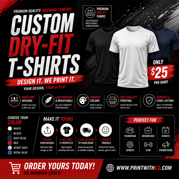 Custom Dry-Fit T-Shirts