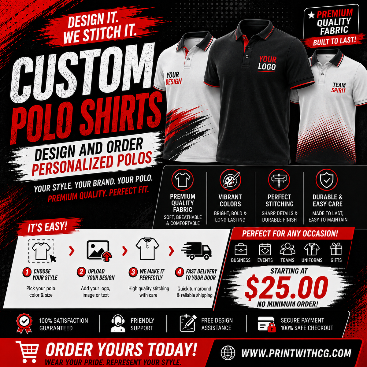 Custom polo shirts | Make your own Main image