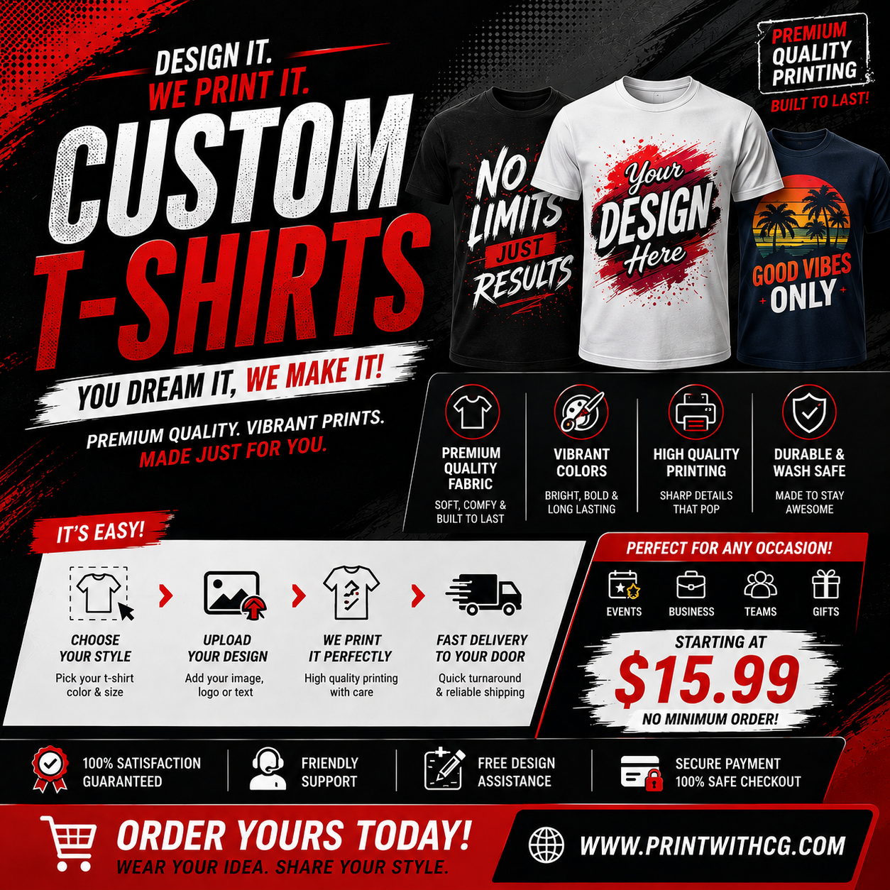Custom T-Shirts – Designed by You, Made to Stand Out